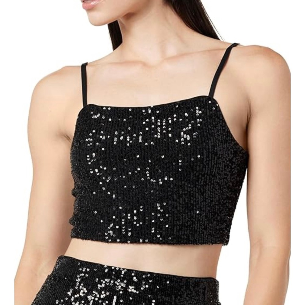 The‎ Drop Women's Freddie Black Sequin Bralette